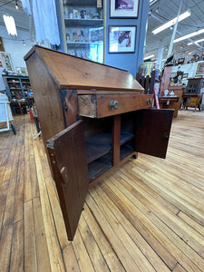 Antique Slant-Front Secretary Desk – Rustic Early American Charm